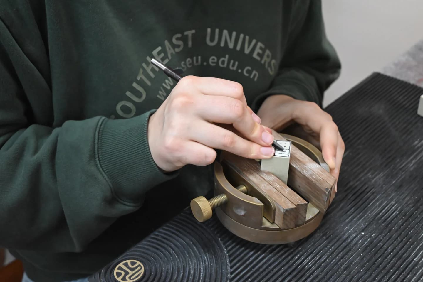 A traditional craft activity during a previous exchange
