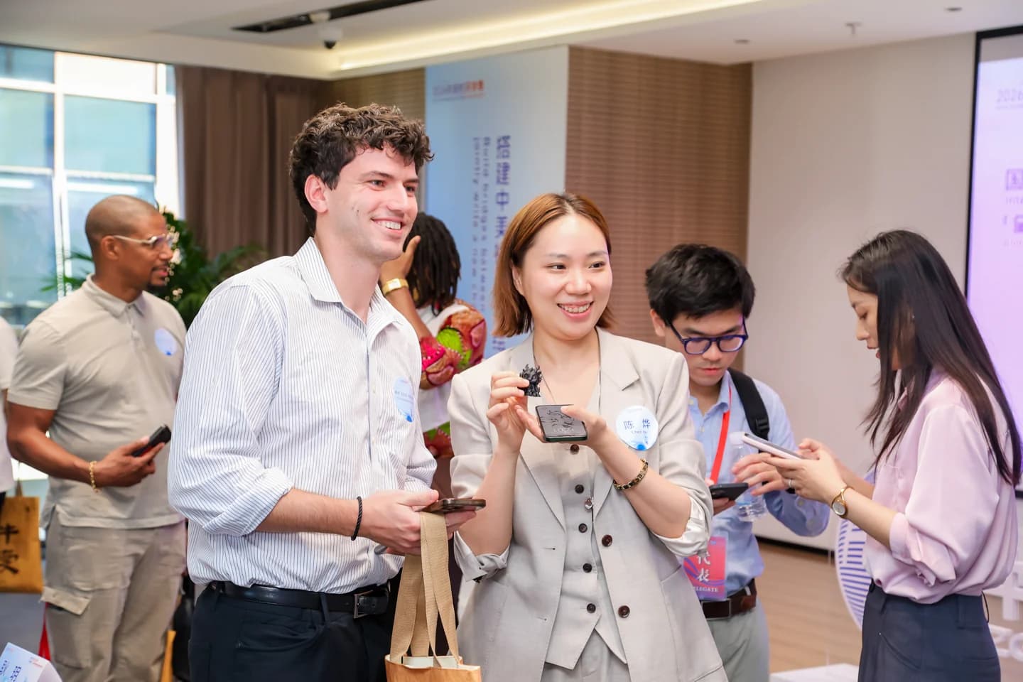 A moment from a FutureBridge cultural exchange